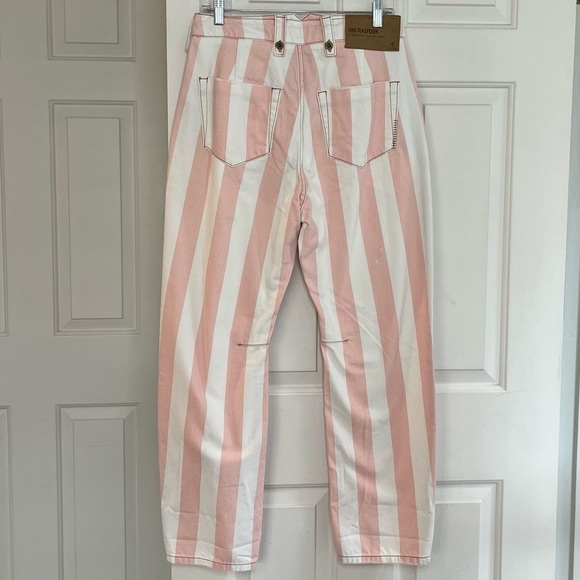 NWT One Teaspoon Candy Stripe High Waist Barrel Style Safari Jean 26 - Picture 9 of 16